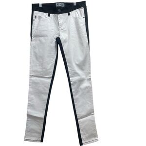 Vintage Royal Bones Daang Goodman White and Black Skinny Jeans Goth Punk Size 9